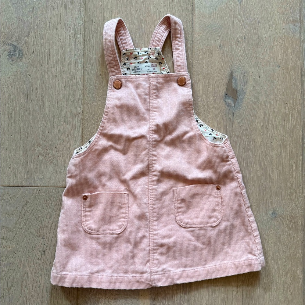 Zara BabyGirl Collection Corduroy Overall Dress
